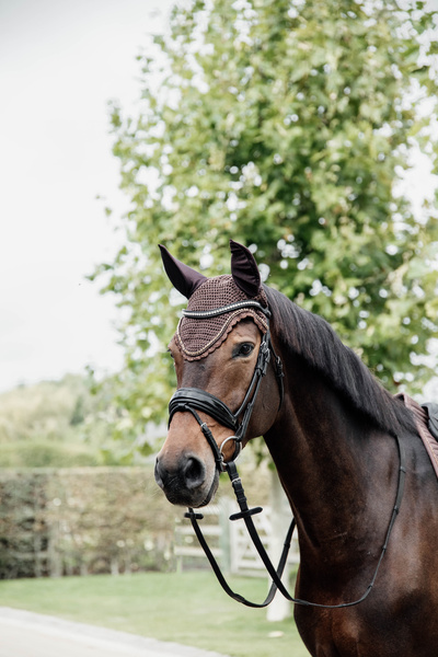Nauszniki klasyczne Kentucky Horsewear Wellington Stone & Pearl