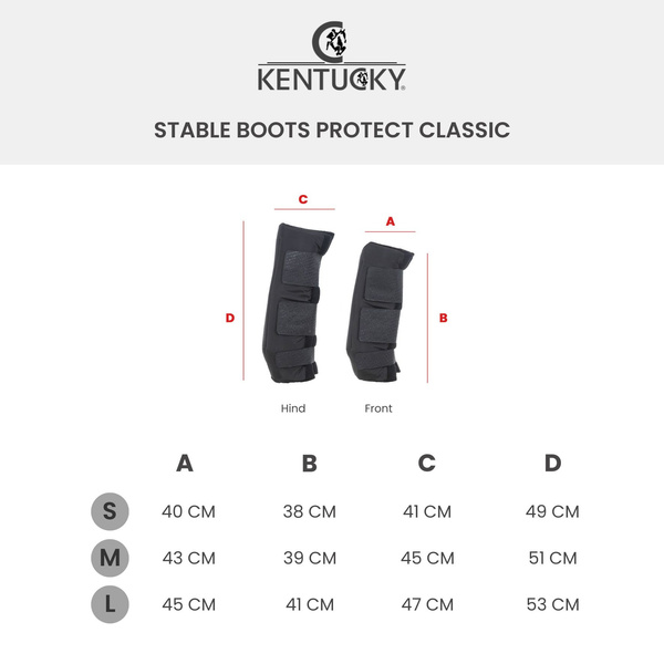 Ochraniacze stajenno-transportowe na przednie nogi Kentucky Horsewear Stable Boots PROtect Classic Front