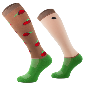 Podkolanówki jeździeckie Comodo Funny Design - Jabłko