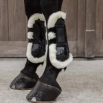 Ochraniacze przednie z futrem Kentucky Horsewear Bamboo Velcro