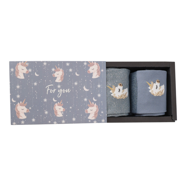 Podkolanówki jeździeckie QHP Unicorn (2-pack)