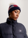 Czapka zimowa z pomponem TOMMY HILFIGER EQUESTRIAN