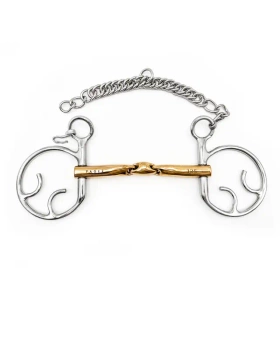 Kimblewick FAGER Axel Sweet Gold - podwójnie łamany