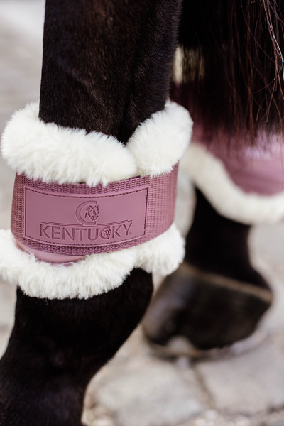 Ochraniacze tylne z futrem Kentucky Horsewear Young Horse TPU