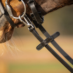 Wodze skórzano-gumowe zapinane na karabińczyk QHP