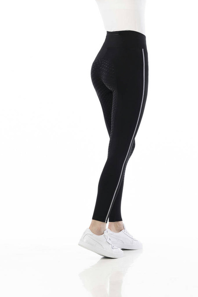 Legginsy damskie z pełnym lejem silikonowym EQUITHÈME VIOLETTE