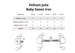 Pelham FAGER Julia Baby Sweet Iron - podwójnie łamany
