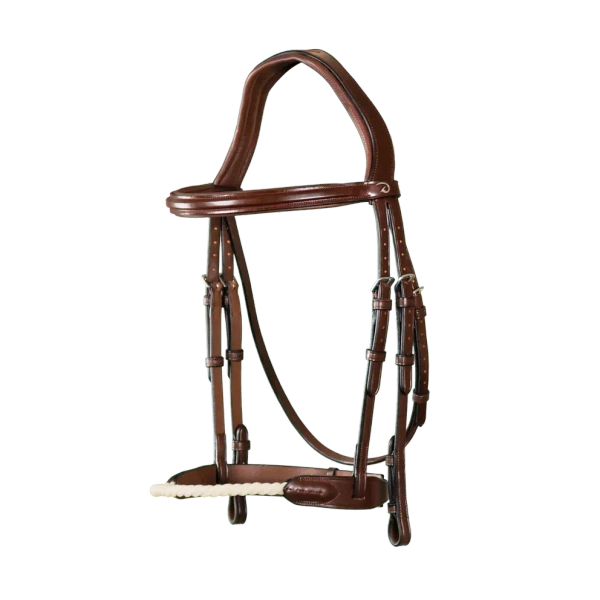 Ogłowie ze sznurkowym nachrapnikiem Dy'on New English Collection NEAAAF