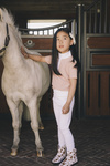 Dziewczęce legginsy jeździeckie z pełnym lejem silikonowym Kentucky Ridingwear Sammy Legging