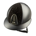 Kask jeździecki z szerokim daszkiem KEP Italia Cromo 2.0 Textile Goccia