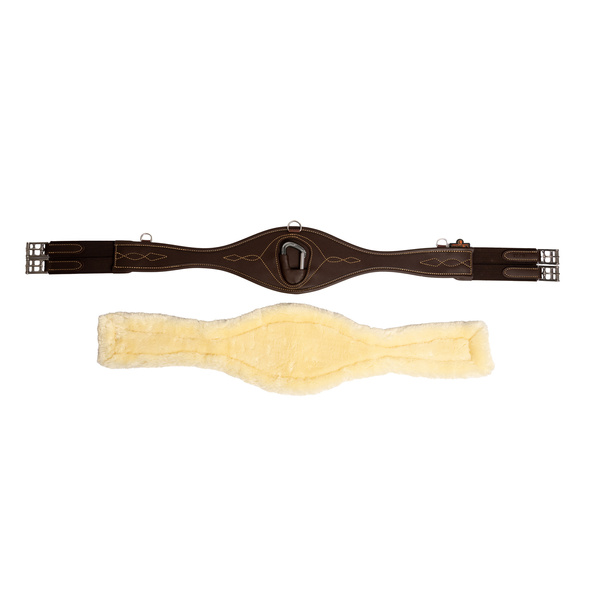 Popręg anatomiczny z futrem Kentucky Horsewear Sheepskin Anatomic Girth