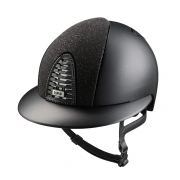 Kask jeździecki z szerokim daszkiem KEP Italia Cromo 2.0 Textile Metal Vanity
