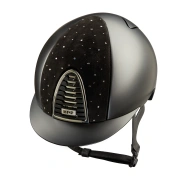 Kask jeździecki KEP Italia Cromo 2.0 Black Textile Goccia