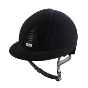Kask jeździecki z szerokim daszkiem KEP Italia Cromo 2.0 Black Velvet 