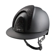 Kask jeździecki z szerokim daszkiem KEP Italia E-Light Carbon Matt 3 Nebula Silver 