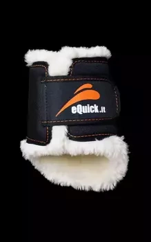 Ochraniacze ujeżdżeniowe z futrem, tylne eQuick eTraining Fluffy Rear