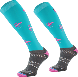 Podkolanówki jeździeckie Comodo Technical Soft Flamingo