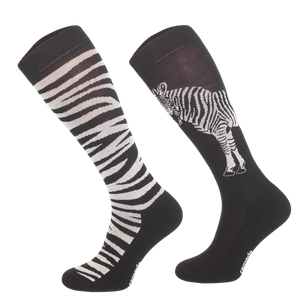 Podkolanówki jeździeckie Comodo Funny Design - Zebra