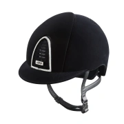 Kask jeździecki KEP Italia Cromo 2.0 Black Velvet Swarovski Frame