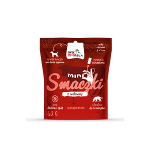Mini smaczki dla psa z wołowiną Syta Micha