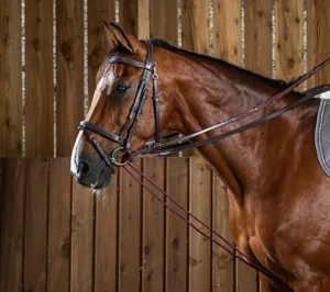 Czarna wodza skórzano-sznurkowa Dy'on Working Collection WO08B