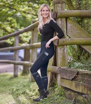 Bryczesy damskie z pełnym lejem silikonowym ELT Fenja