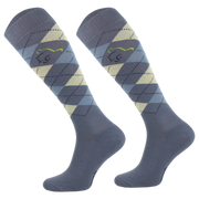 Podkolanówki jeździeckie Comodo Karo Design