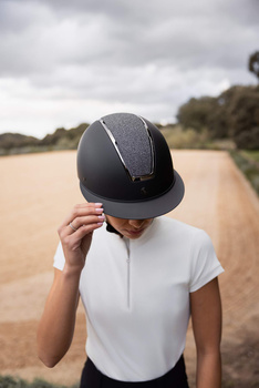 Kask z szerokim daszkiem Horze Monarch Metallic Glitter II