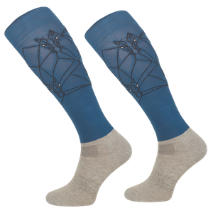 Podkolanówki jeździeckie Comodo Functional Geometric