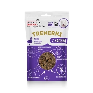 Smaczki dla psa z kaczką Syta Micha Trenerki 80g