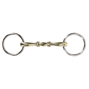 Wędzidło zwykłe QHP Argetaan - podwójnie łamane