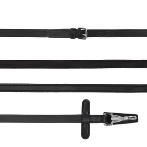 Wodze skórzano-gumowe zapinane na karabińczyk QHP