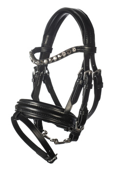 Ogłowie skórzane do Hobby Horse HKM