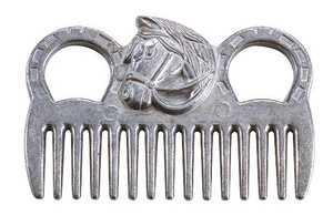 Grzebień metalowy z głową konia HippoTonic