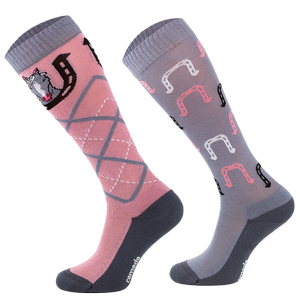 Podkolanówki jeździeckie Comodo Funny Design - Podkowa