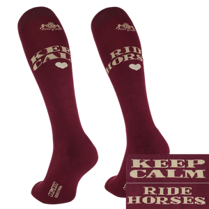 Podkolanówki jeździeckie Comodo Hay there - Keep Calm