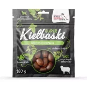 Super kiełbaski dla psa z jagnięciną i pokrzywą Syta Micha