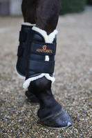 Ochraniacze ujeżdżeniowe z futrem Kentucky Horsewear Turnout Boots Leather - przody
