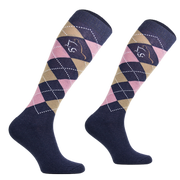 Podkolanówki jeździeckie Comodo Karo Design