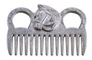 Grzebień metalowy z głową konia HippoTonic