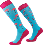 Podkolanówki jeździeckie Comodo Funny Design - Flamingi