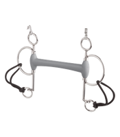 Pelham oliwkowy z długimi czankami Beris Eggbutt - prosty