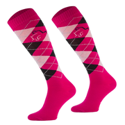 Podkolanówki jeździeckie Comodo Karo - cienkie