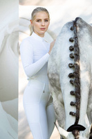 Bryczesy konkursowe z pełnym lejem silikonowym Schockemöhle Sports Carla