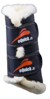 Ochraniacze ujeżdżeniowe z futrem, przednie eQuick eTraining Fluffy Front