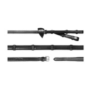 Wodze gumowe ze stoperami do podwójnego wędzidła Dy'on New English Collection NE05D