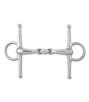 Wędzidło z wąsami Waldhausen Solid - podwójnie łamane