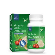 MSM i owoc dzikiej róży dla psów i kotów Pokusa Raw Diet Line - 120 tabletek 