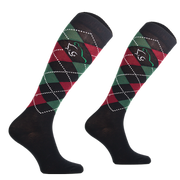 Podkolanówki jeździeckie Comodo Karo Thin