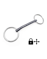  Wędzidło zwykłe FAGER Nikita Titanium - podwójnie łamane